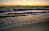 Sunset at Albufeira beach