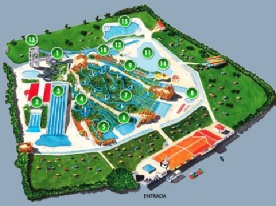 Slide and Splash waterpark in Lagoa - Map