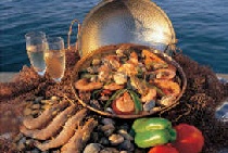Sea food dinner at Pedras Amarelas